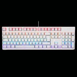 Xtrfy K2-RGB Mechanical Gaming Keyboard, Kailh Red Switches, RGB Lighting,  Unlimited Anti Ghosting Keys, White